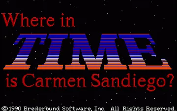 Where in Time is Carmen Sandiego_Disk2 screen shot title